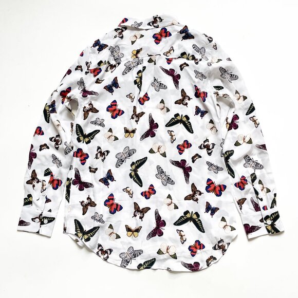 Equipment Slim Signature Silk Shirt Butterfly Print Size Small NEW NWT - Picture 2 of 11